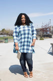Plus Size Clothing for Women - Plaid Pocket Dress by Sydney - Society+ - Society Plus - Buy Online Now! - 3