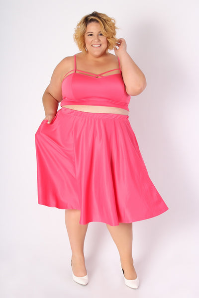 Plus Size Clothing for Women - J. Kane Salmon Skirt - Society+ - Society Plus - Buy Online Now! - 4