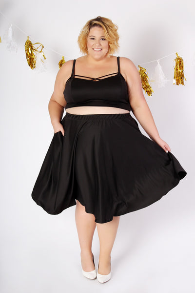 Plus Size Clothing for Women - J. Kane Black Skirt - Society+ - Society Plus - Buy Online Now! - 2