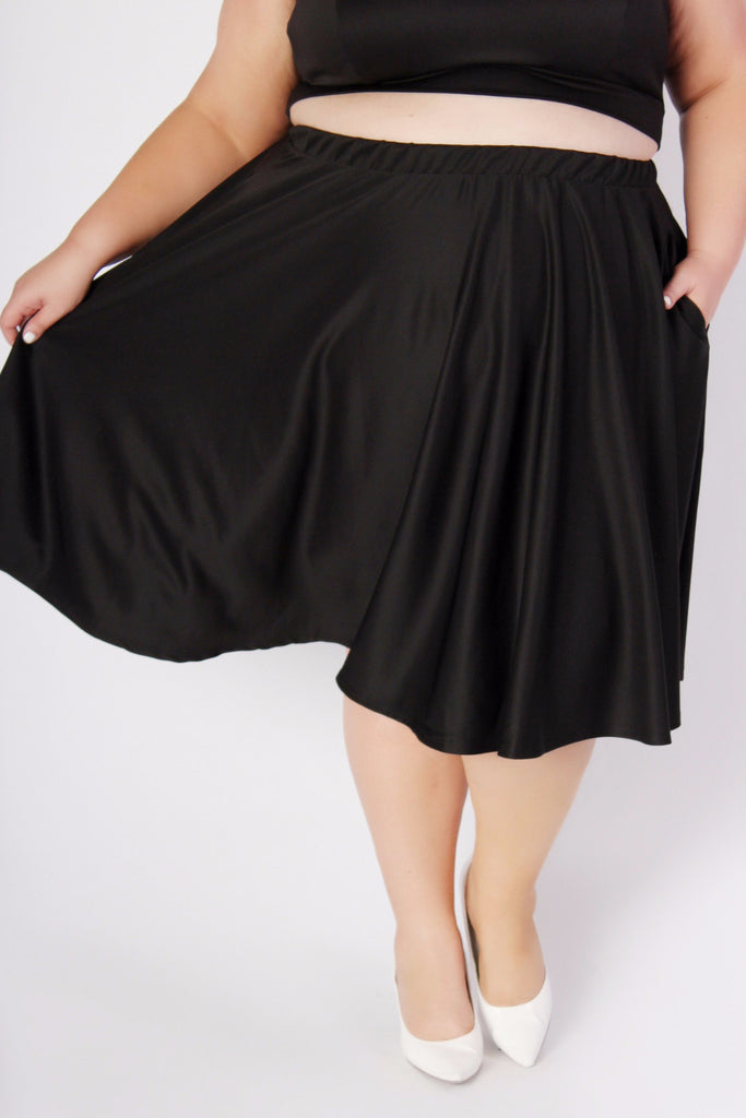 Plus Size Clothing for Women - J. Kane Black Skirt - Society+ - Society Plus - Buy Online Now! - 1