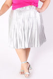 Plus Size Clothing for Women - Jessica Kane Silver Skirt - Society+ - Society Plus - Buy Online Now! - 3
