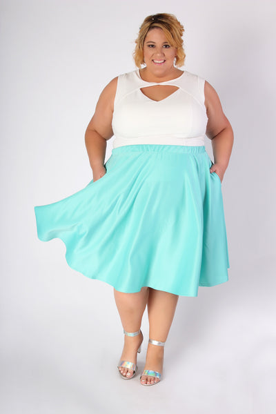 Plus Size Clothing for Women - Jessica Kane Sleeveless White Top - Society+ - Society Plus - Buy Online Now! - 2
