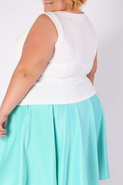 Plus Size Clothing for Women - Jessica Kane Sleeveless White Top - Society+ - Society Plus - Buy Online Now! - 3