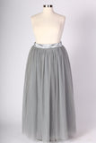 Plus Size Clothing for Women - Society+ Premium Tutu with Zipper - Long Grey - Society+ - Society Plus - Buy Online Now! - 2