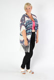 Plus Size Clothing for Women - High Desert Fantasy Cardigan - Navy & White - Society+ - Society Plus - Buy Online Now! - 1