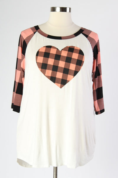 Plus Size Clothing for Women - Plaidly in Love Top - Society+ - Society Plus - Buy Online Now! - 2