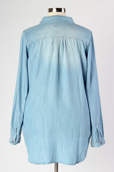 Plus Size Clothing for Women - Softest Chambray Top - Society+ - Society Plus - Buy Online Now! - 4
