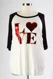 Plus Size Clothing for Women - Metallic LOVE Top - Society+ - Society Plus - Buy Online Now! - 3