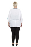 Plus Size Clothing for Women - J Kane Teal Trim Top - Society+ - Society Plus - Buy Online Now! - 4