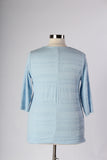 Plus Size Clothing for Women - Tassled Baby Blue Top - Society+ - Society Plus - Buy Online Now! - 3