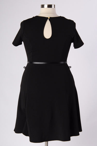 Plus Size Clothing for Women - Fitted Dress With Belt - Black - Society+ - Society Plus - Buy Online Now! - 3