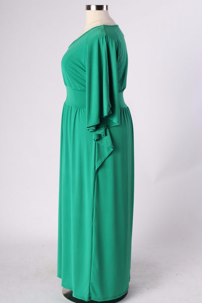 Plus Size Clothing for Women - Open Sleeve Maxi Dress - Society+ - Society Plus - Buy Online Now! - 3