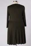 Plus Size Clothing for Women - Lady Boss Keyhole Dress - Moss - Society+ - Society Plus - Buy Online Now! - 3