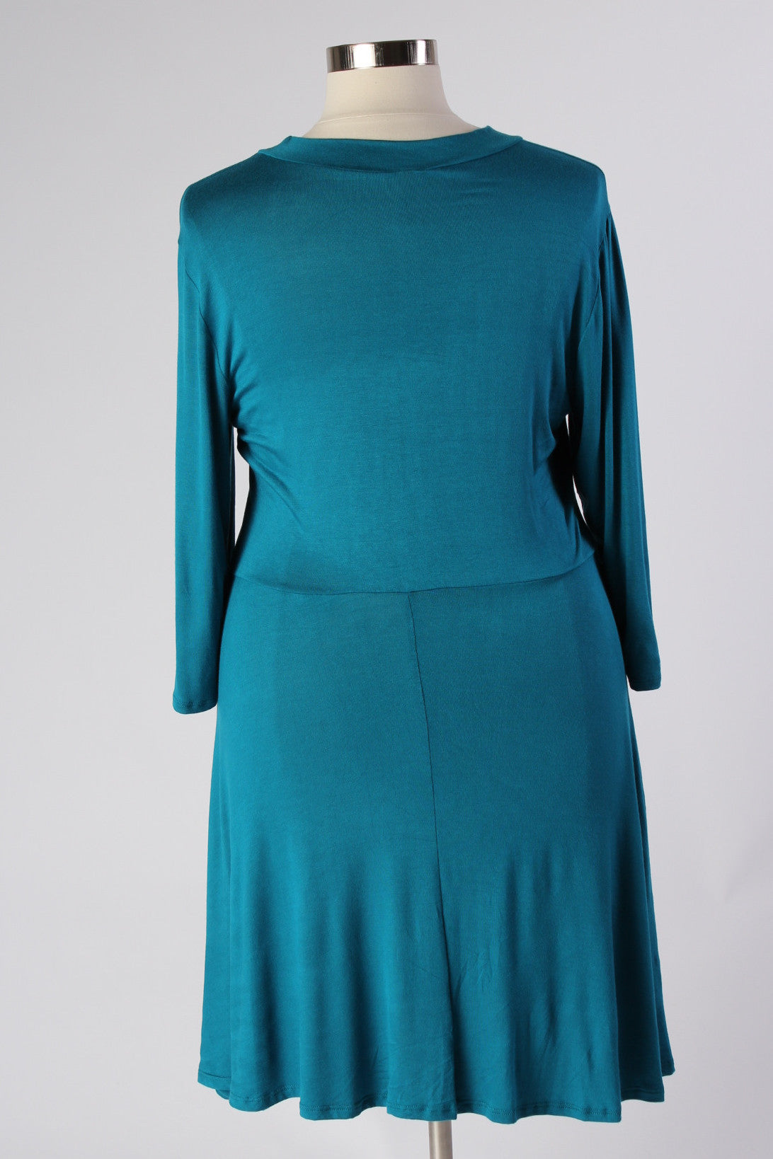Lady Boss Keyhole Dress - Turquoise Society Plus Lady Boss Keyhole Dress - Turquoise Society Plus