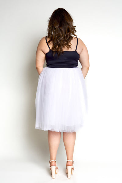 Plus Size Clothing for Women - Society+ Premium Tutu - White - Society+ - Society Plus - Buy Online Now! - 5