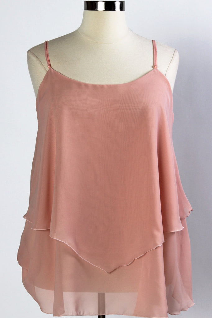 Plus Size Clothing for Women - Iyla Rose Chiffon Top - Dusty Rose - Society+ - Society Plus - Buy Online Now! - 1