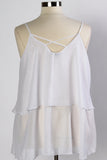 Plus Size Clothing for Women - Iyla Rose Chiffon Top - White - Society+ - Society Plus - Buy Online Now! - 2