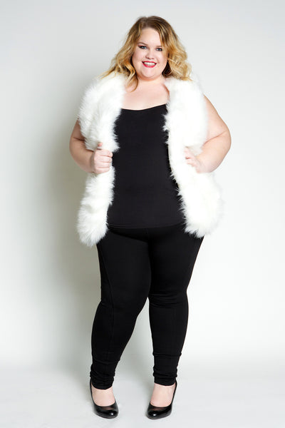 Plus Size Clothing for Women - Faux Fur Vest - Society+ - Society Plus - Buy Online Now! - 5