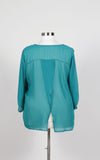 Plus Size Clothing for Women - Envelope Back Top - Teal - Society+ - Society Plus - Buy Online Now! - 6