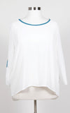 Plus Size Clothing for Women - J Kane Teal Trim Top - Society+ - Society Plus - Buy Online Now! - 1