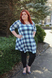 Plus Size Clothing for Women - Plaid Pocket Dress by Sydney - Society+ - Society Plus - Buy Online Now! - 4