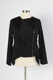 Plus Size Clothing for Women - Posh Zippered Blazer - Black  RELAUNCH FOR FALL 2016 - Society+ - Society Plus - Buy Online Now! - 5