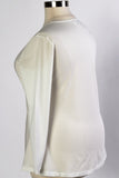 Plus Size Clothing for Women - Sheer Luck Long Sleeve Top - White - Society+ - Society Plus - Buy Online Now! - 4