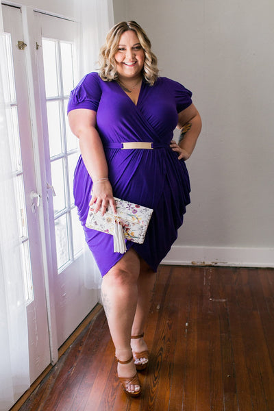Plus Size Clothing for Women - Amethyst Tulip Dress - Society+ - Society Plus - Buy Online Now! - 5