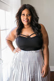Plus Size Clothing for Women - Society+ Caged Crop Top - Black - Society+ - Society Plus - Buy Online Now! - 3