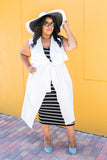 Plus Size Clothing for Women - Chicest Of Them All Vest - White - Society+ - Society Plus - Buy Online Now! - 5