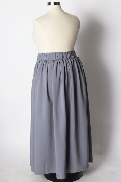 Plus Size Clothing for Women - Twirl Maxi Skirt w/ Pockets - Granite - Society+ - Society Plus - Buy Online Now! - 4