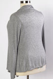 Plus Size Clothing for Women - Waterfall Cardigan - Gray - Society+ - Society Plus - Buy Online Now! - 2