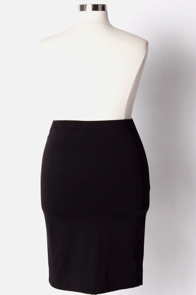 Plus Size Clothing for Women - Work It Midi Pencil Skirt - Black - Society+ - Society Plus - Buy Online Now! - 1