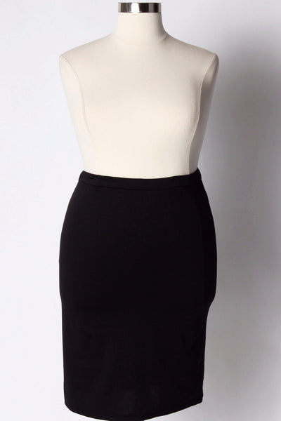Plus Size Clothing for Women - Work It Midi Pencil Skirt - Black - Society+ - Society Plus - Buy Online Now! - 2