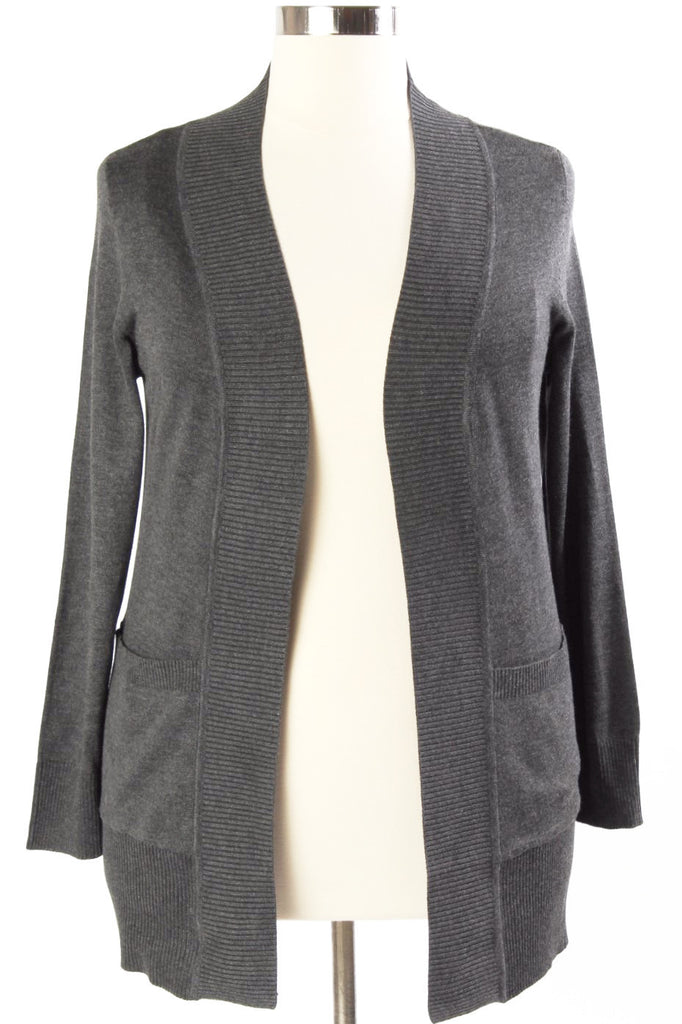 Plus Size Clothing for Women - You, Me, & A Cup of Tea Cardi - Charcoal - Society+ - Society Plus - Buy Online Now! - 1