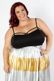 Plus Size Clothing for Women - Society+ Caged Crop Top - Black - Society+ - Society Plus - Buy Online Now! - 1