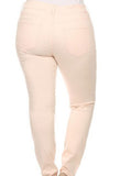 Plus Size Clothing for Women - Blush Distressed Jeans - Society+ - Society Plus - Buy Online Now! - 4