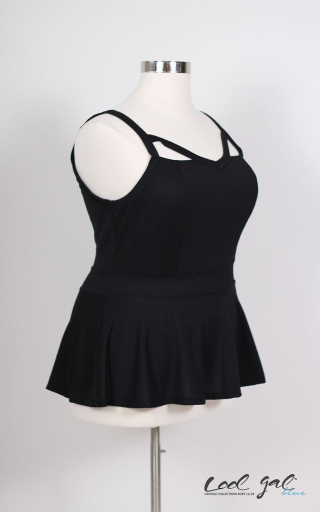 Plus Size Clothing for Women - Cool Gal Peplum Top - Society+ - Society Plus - Buy Online Now!