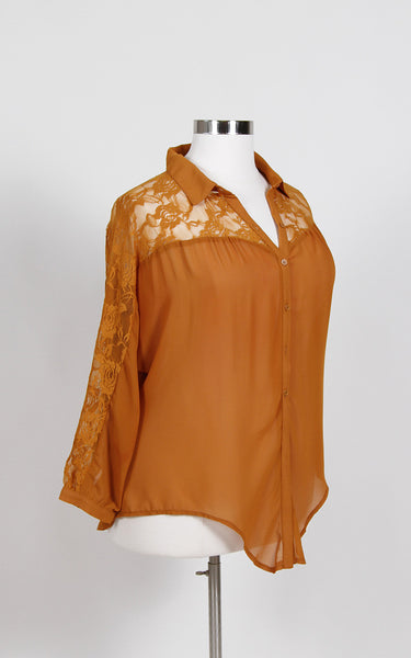 Plus Size Clothing for Women - Lace Tie Top (Sizes 14 - 18 Left!) - Society+ - Society Plus - Buy Online Now! - 2