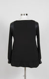 Plus Size Clothing for Women - Faux Leather Keyhole Top - Black - Society+ - Society Plus - Buy Online Now! - 4