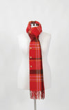 Plus Size Clothing for Women - Red Button Plaid Scarf - Society+ - Society Plus - Buy Online Now! - 7