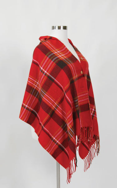 Plus Size Clothing for Women - Red Button Plaid Scarf - Society+ - Society Plus - Buy Online Now! - 4