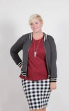 Plus Size Clothing for Women - Amanda A. Plaid Pencil Skirt - Society+ - Society Plus - Buy Online Now! - 1
