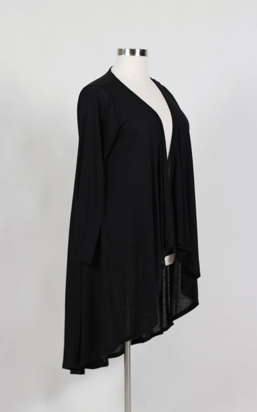 Plus Size Clothing for Women - Society+ Lengthened Cardigan - Black - Society+ - Society Plus - Buy Online Now! - 6