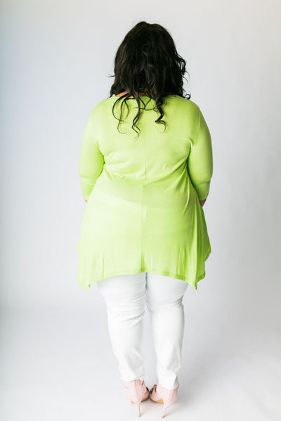 Plus Size Clothing for Women - 3/4 Sleeve Top - Avocado - Society+ - Society Plus - Buy Online Now! - 3